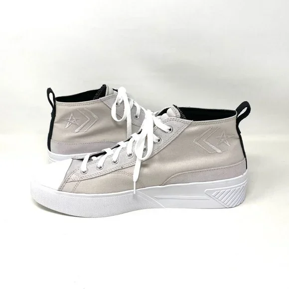 💖MEGA SALE💖Converse Untitl3d CS Mid Pale Putty White Canvas Mens 171927C - Picture 3 of 10